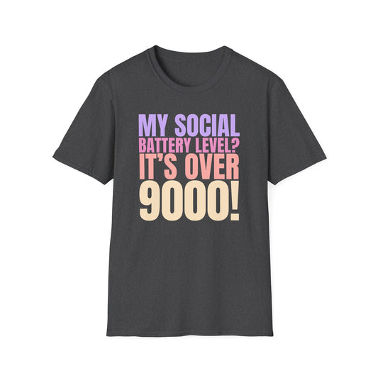 Social Battery Level - Funny Anime Tee