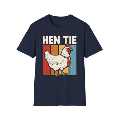 Hen Tie Funny Pun Japanese Inspired Design Graphic T-Shirt