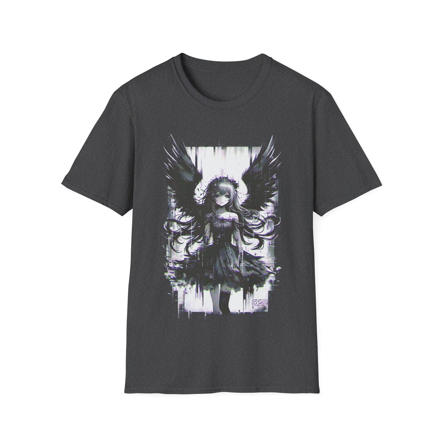 Fallen Angel Japanese Anime Girl with Wings Manga T-Shirt
