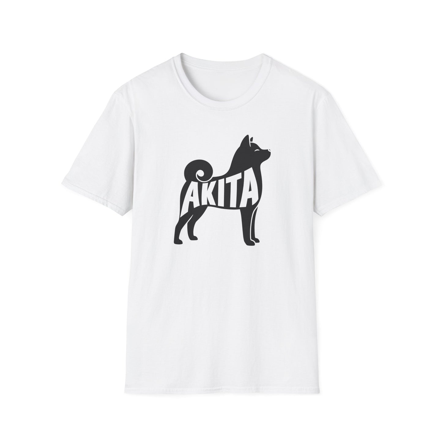 Akita Dog Breed Japanese Anime Lover Silhouette T-Shirt
