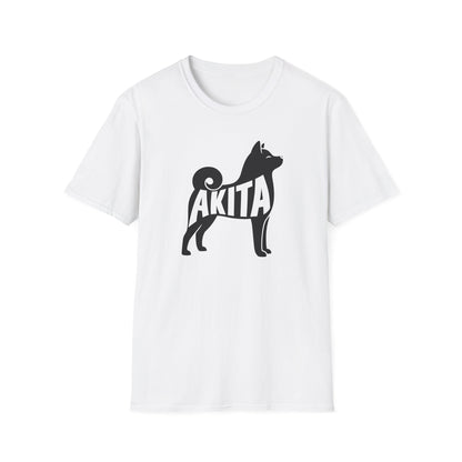 Akita Dog Breed Japanese Anime Lover Silhouette T-Shirt