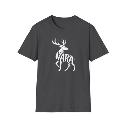 Brushstroke Deer Nara Japan Silhouette Graphic Art T-Shirt