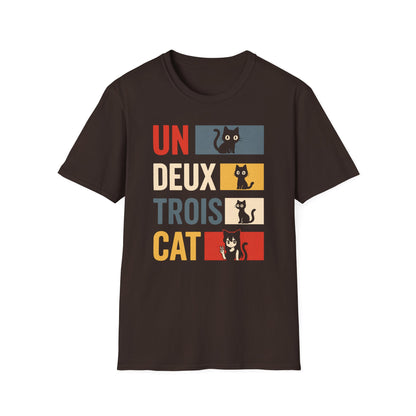 Un Deux Trois Cat - Anime Catgirl Tee