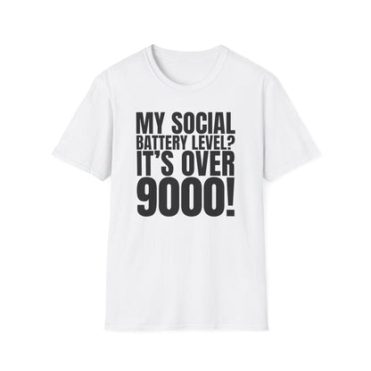 Social Battery Level - Funny Anime Tee