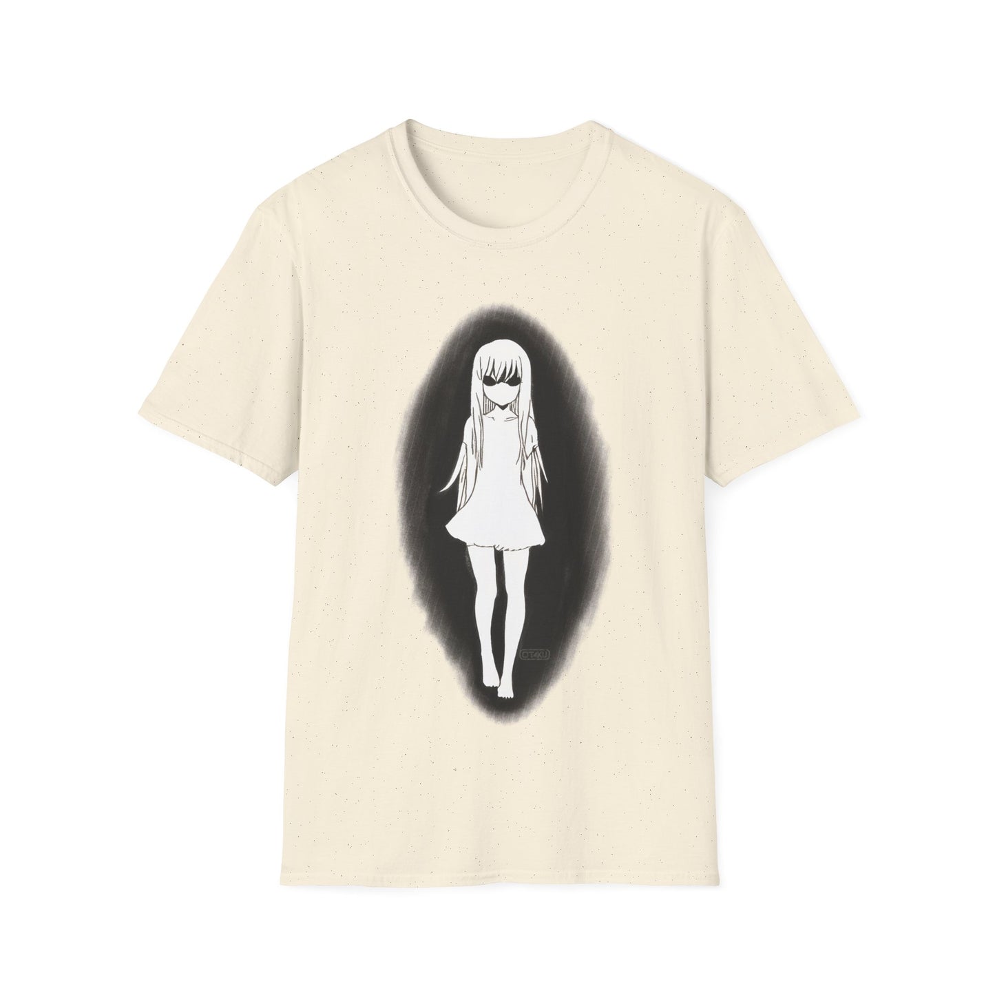 Kawaii Anime Girl Expressing Sadness Minimalistic T-Shirt