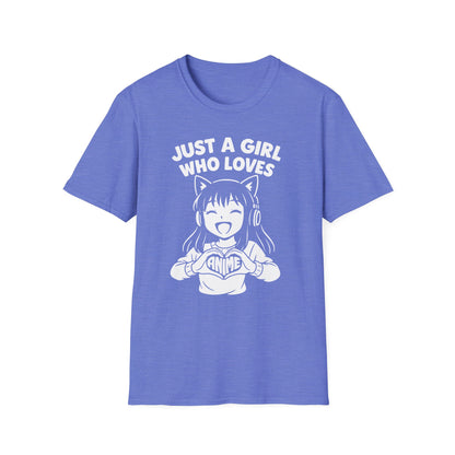 Just a Girl Who Loves Anime Japanese Pop Culture Anime T-Shirt