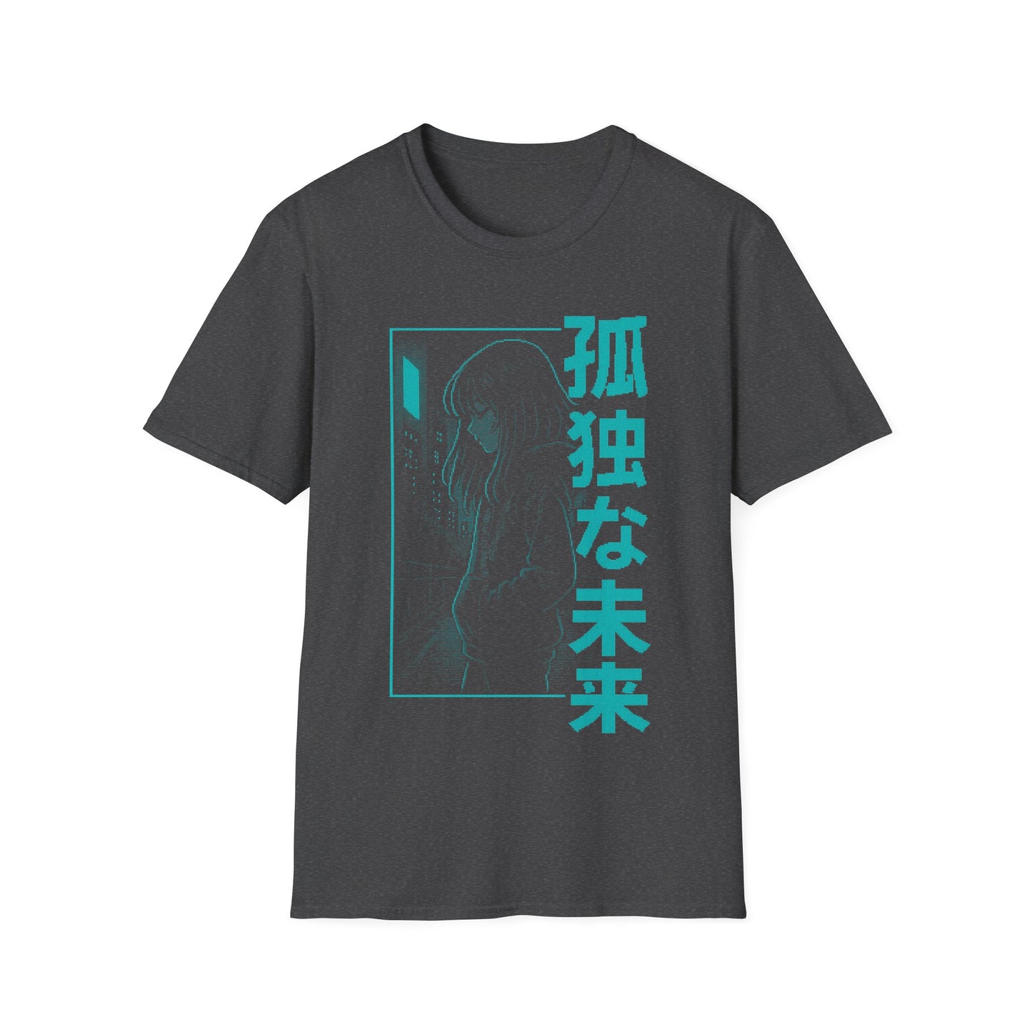Lonely Future Anime Girl Aesthetic Japan Style T-Shirt