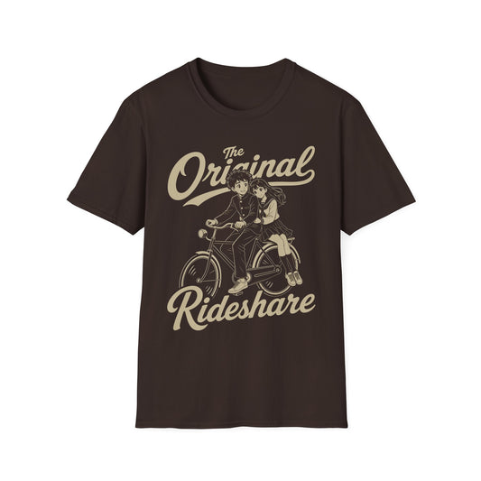 Original Ride Share - Funny Retro Anime Bike Shirt