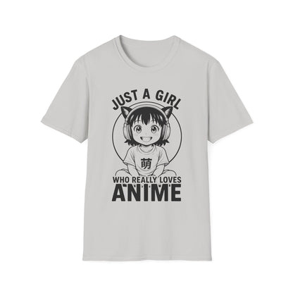 Just A Girl Anime Lover Japan Manga Fan Aesthetic T-Shirt