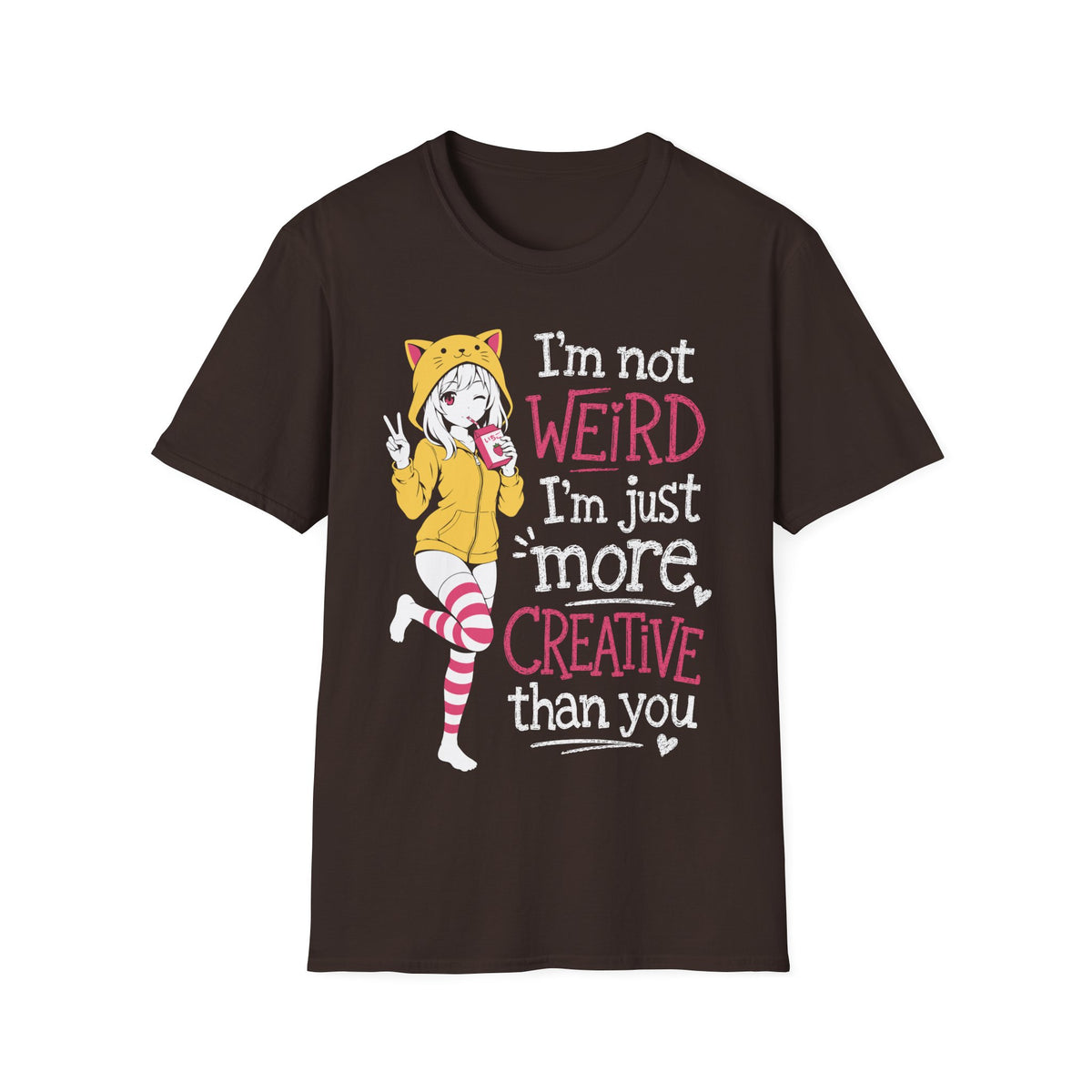 More Creative Anime Fan - Cat Girl Strawberry Shirt