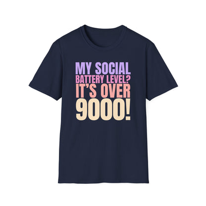 Social Battery Level - Funny Anime Tee