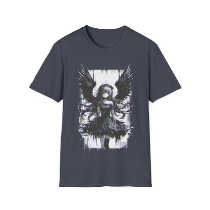 Fallen Angel Japanese Anime Girl with Wings Manga T-Shirt
