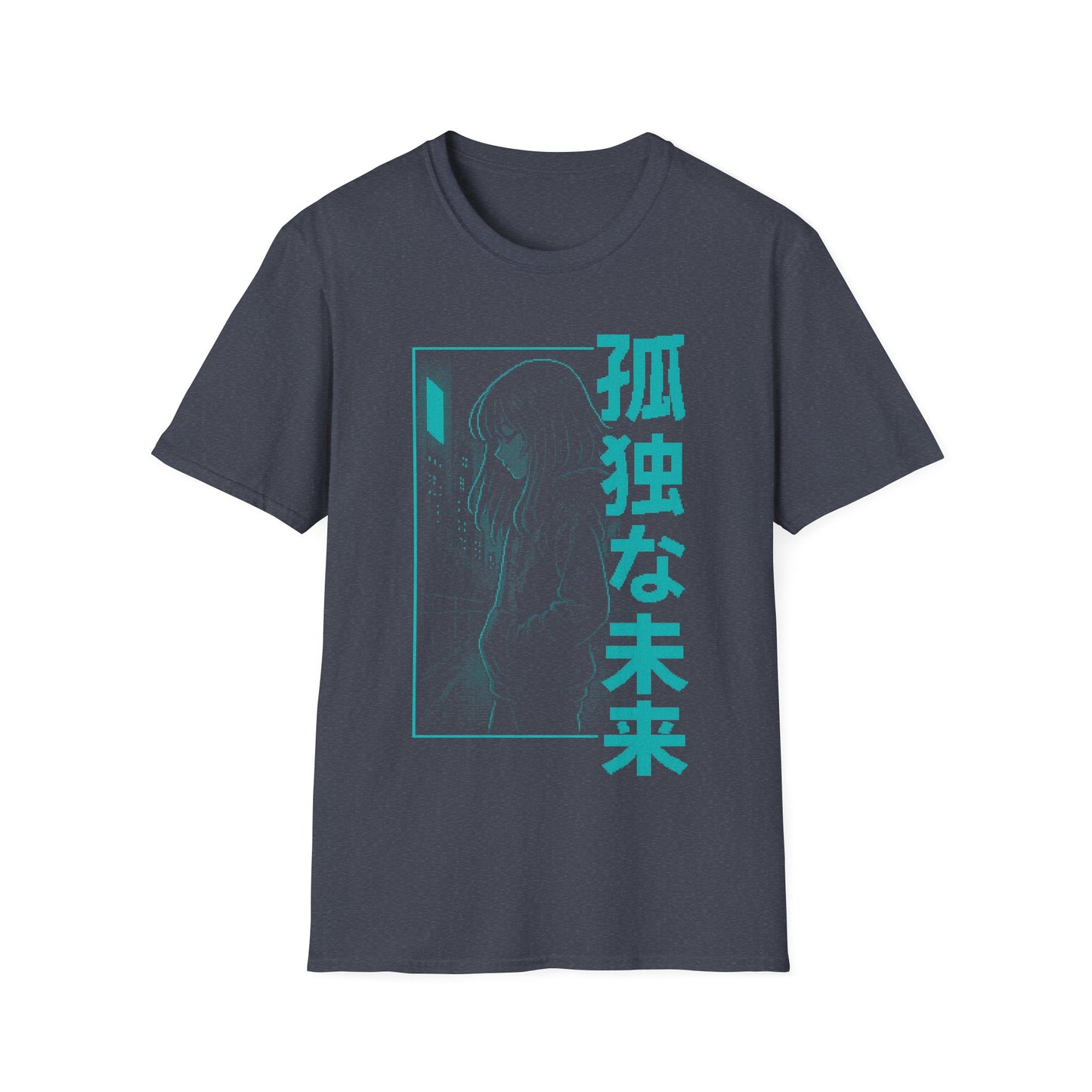Lonely Future Anime Girl Aesthetic Japan Style T-Shirt
