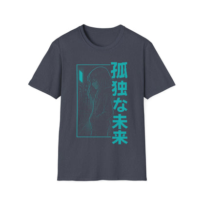 Lonely Future Anime Girl Aesthetic Japan Style T-Shirt