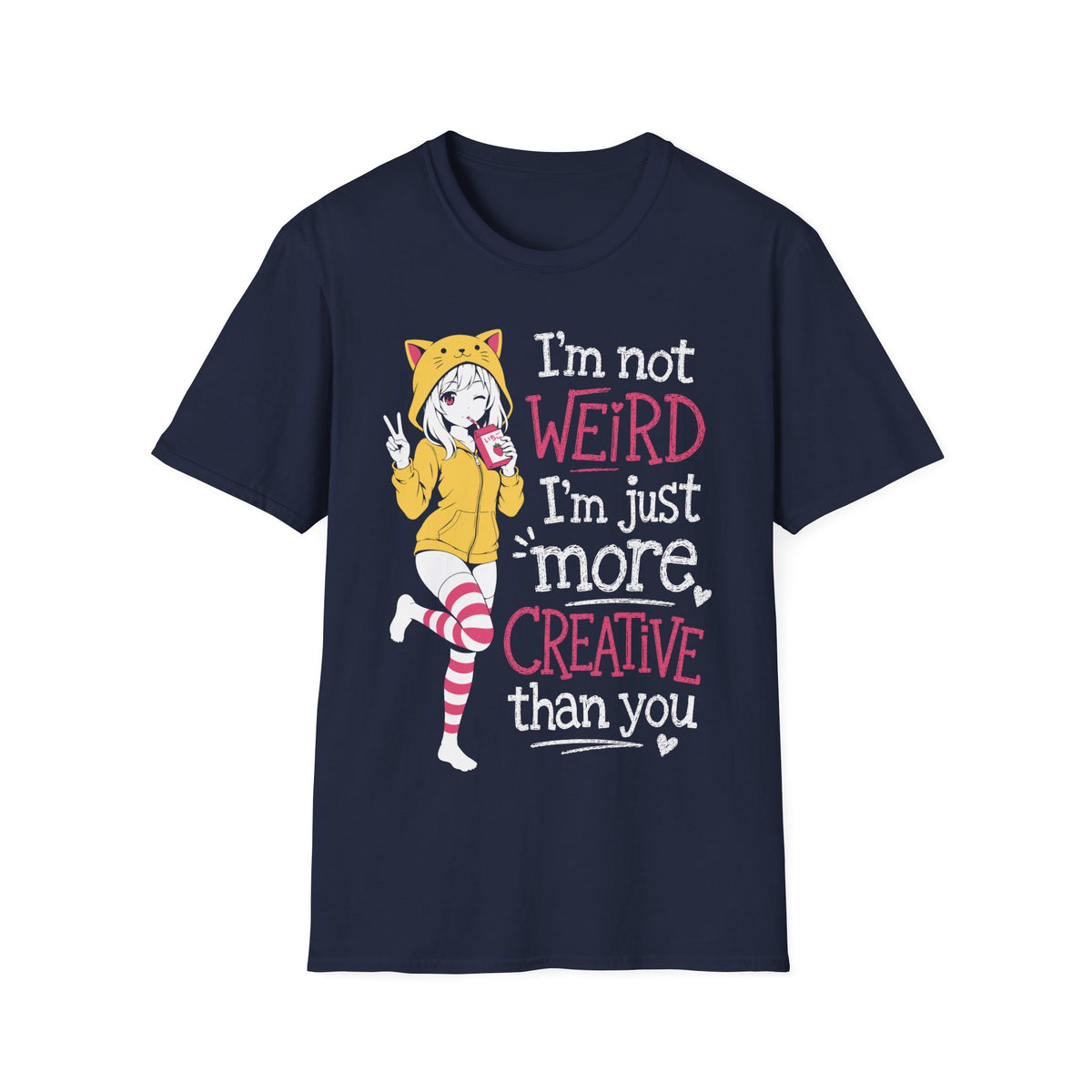 More Creative Anime Fan - Cat Girl Strawberry Shirt