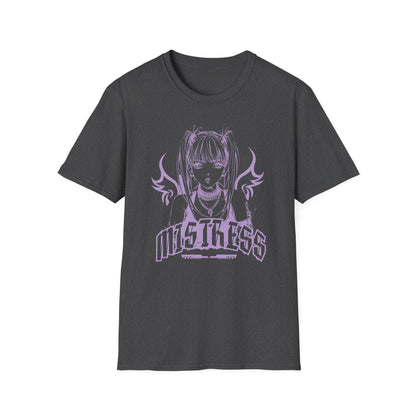 Mistress Dark Anime Girl with Wings Manga Otaku T-Shirt