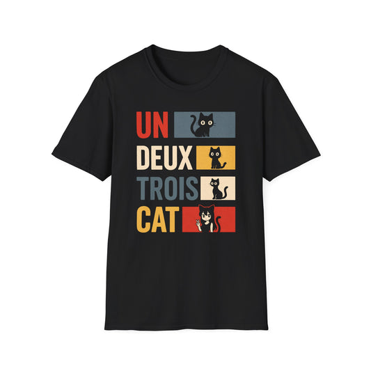 Un Deux Trois Cat - Anime Catgirl Tee