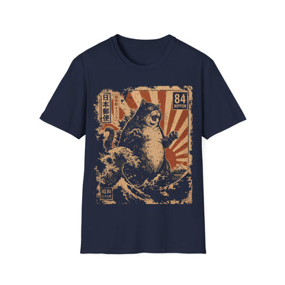 Catzilla Kanagawa Wave - Japanese Kaiju Chonker Shirt