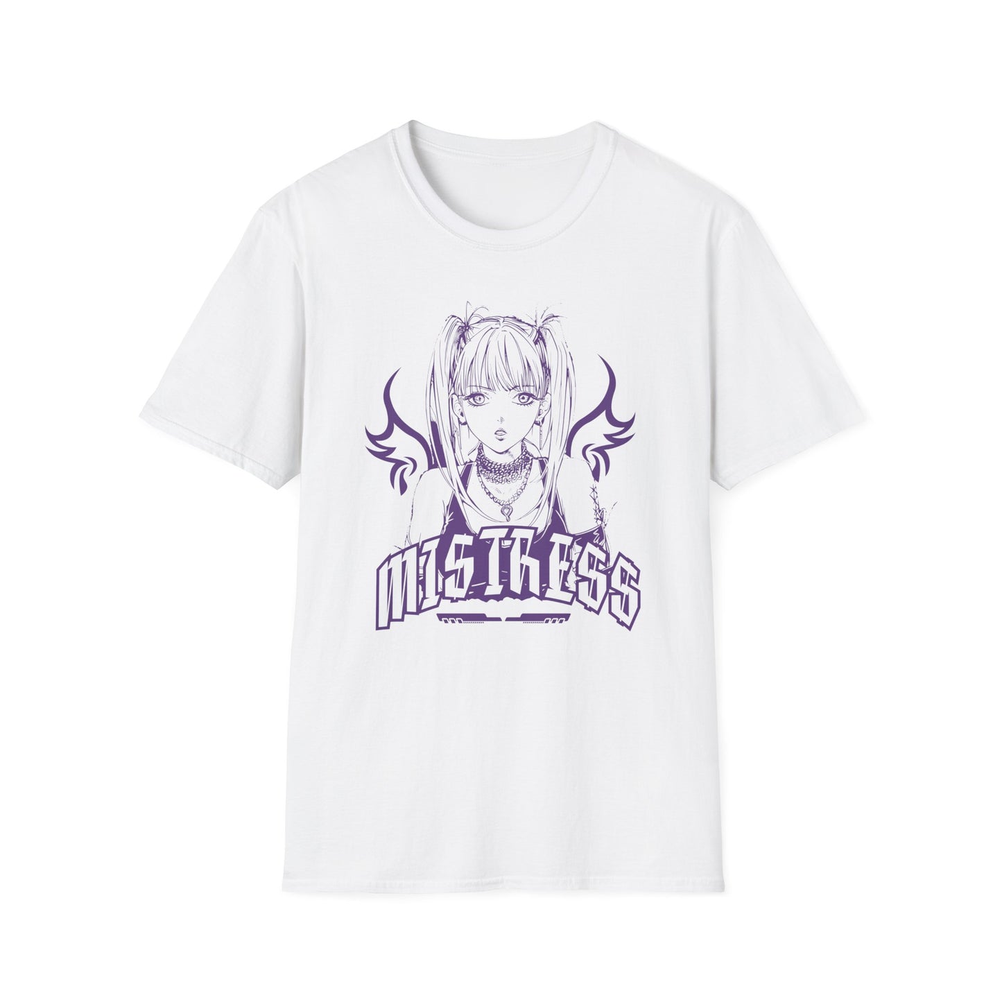 Mistress Dark Anime Girl with Wings Manga Otaku T-Shirt
