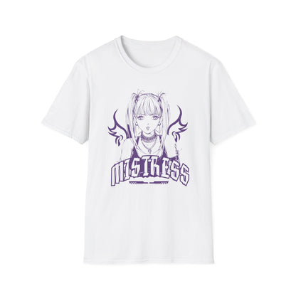 Mistress Dark Anime Girl with Wings Manga Otaku T-Shirt