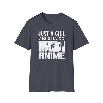 Just A Girl Who Loves Anime Otaku Waifu Style T-Shirt