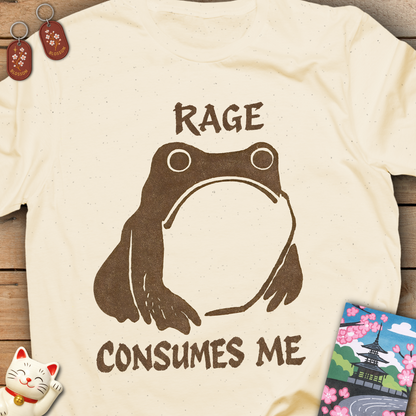 Rage Consumes Me - Japanese Frog T-Shirt