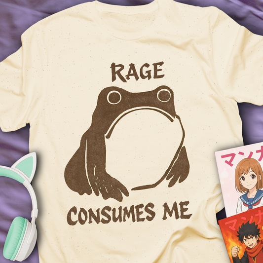 Rage Consumes Me - Japanese Frog T-Shirt